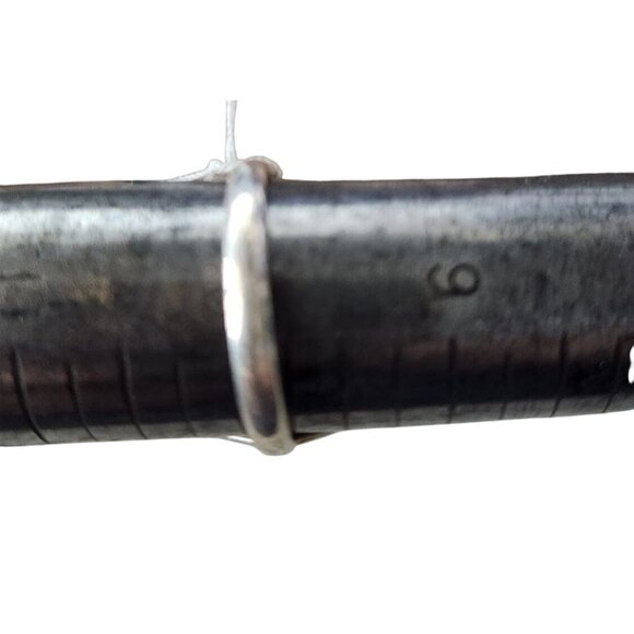 Ring Band Montana Agate Silver Stone 25 x 10 mm Size 10  6.3 gr   Jerry Fran Har - Picture 15 of 15